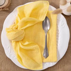 Textil szalvéták /kendők  (citromsárga)